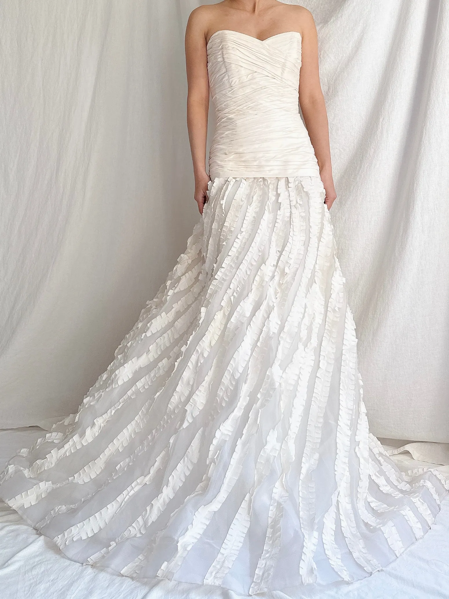 Vintage Liancarlo Couture Silk Dropped Waist Gown - S/6